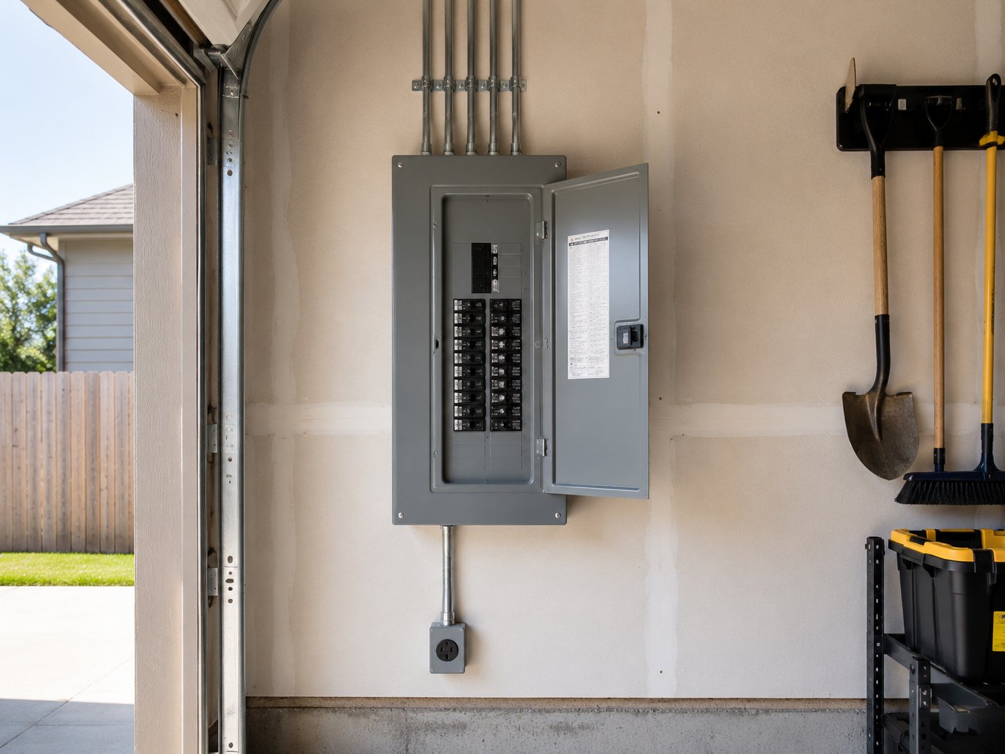 Garage sub-panel installation, Daleville